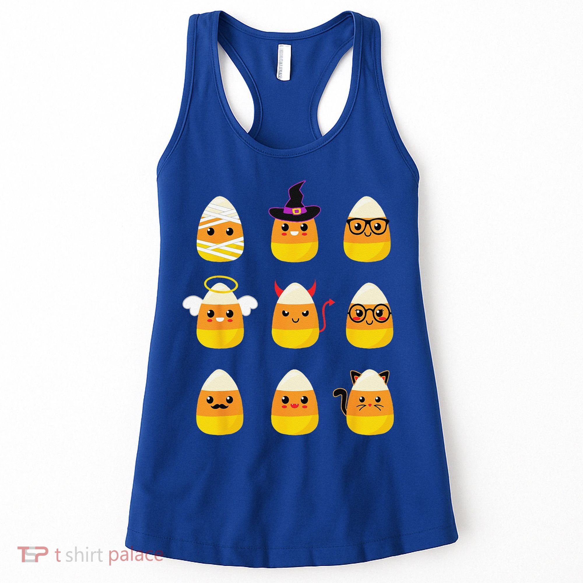 Candy Corn Costume Characters Cute Halloween Women's Tank Top