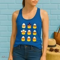 Candy Corn Costume Characters Cute Halloween Women's Tank Top thumb 2