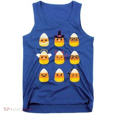 Candy Corn Costume Characters Cute Halloween Tank Top