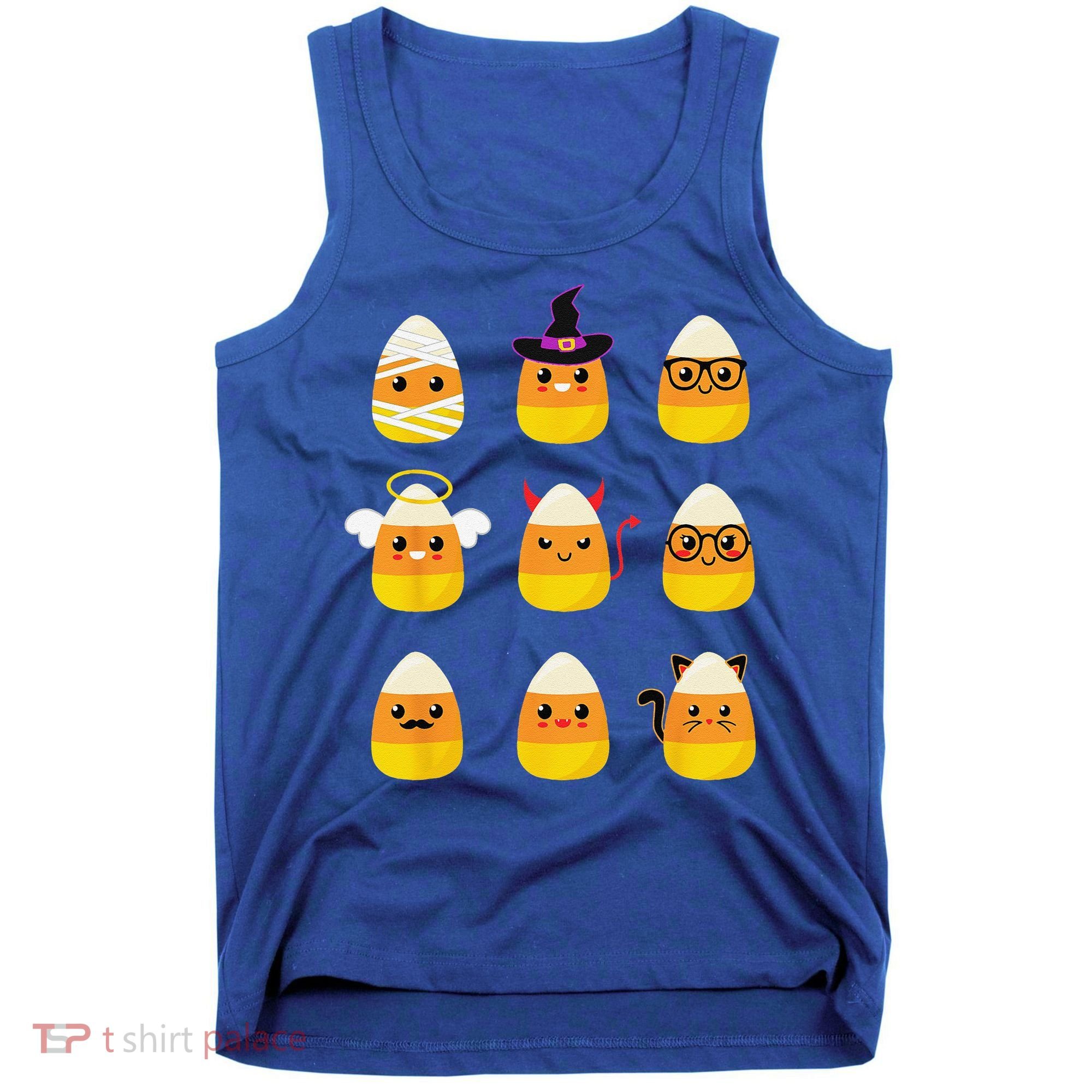 Candy Corn Costume Characters Cute Halloween Tank Top