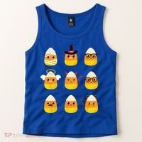 Candy Corn Costume Characters Cute Halloween Tank Top thumb 2