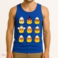 Candy Corn Costume Characters Cute Halloween Tank Top thumb 3