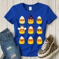 Candy Corn Costume Characters Cute Halloween Women's T-Shirt thumb 3