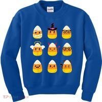 Candy Corn Costume Characters Cute Halloween Kids Sweatshirt thumb 0