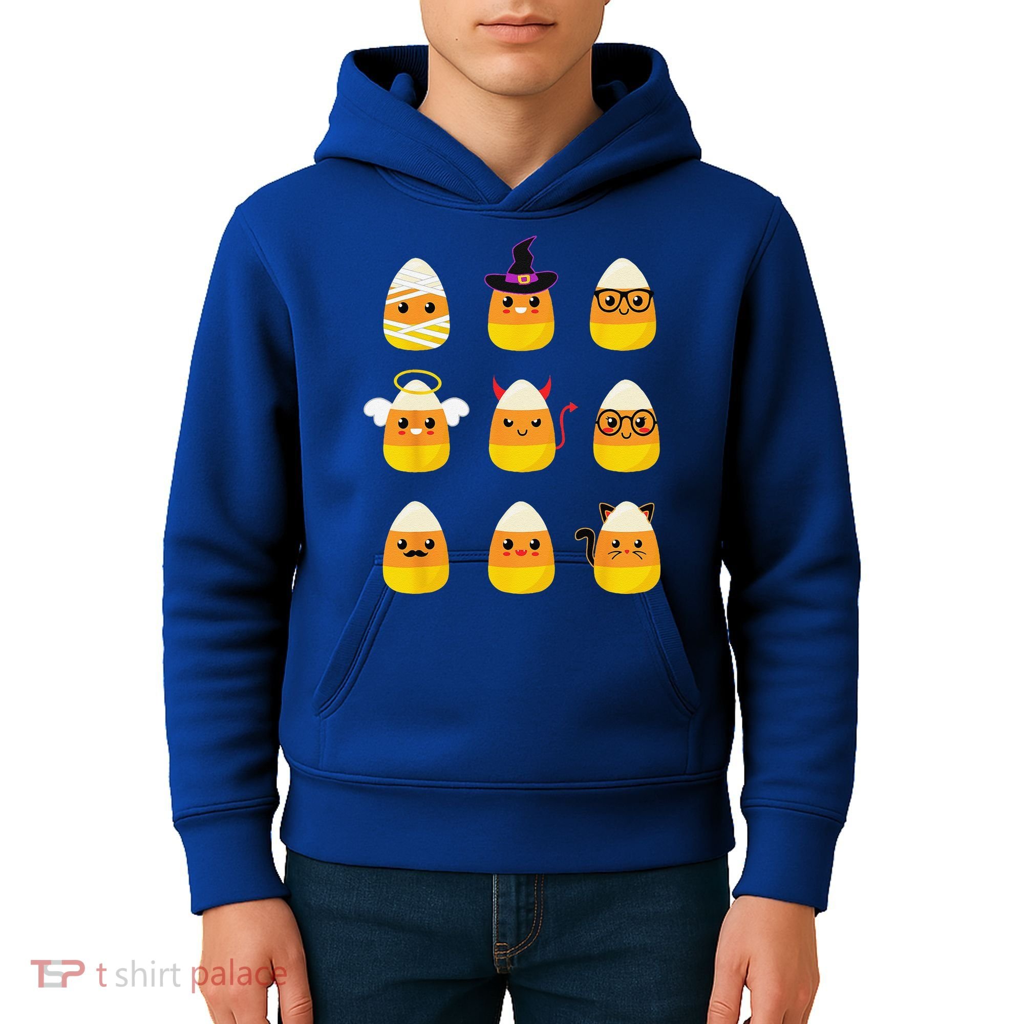 Candy Corn Costume Characters Cute Halloween Kids Hoodie