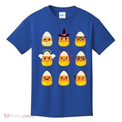 Candy Corn Costume Characters Cute Halloween Kids T-Shirt
