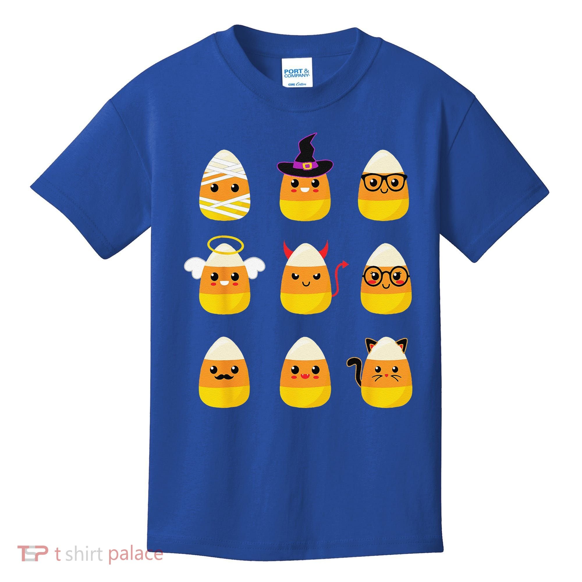 Candy Corn Costume Characters Cute Halloween Kids T-Shirt