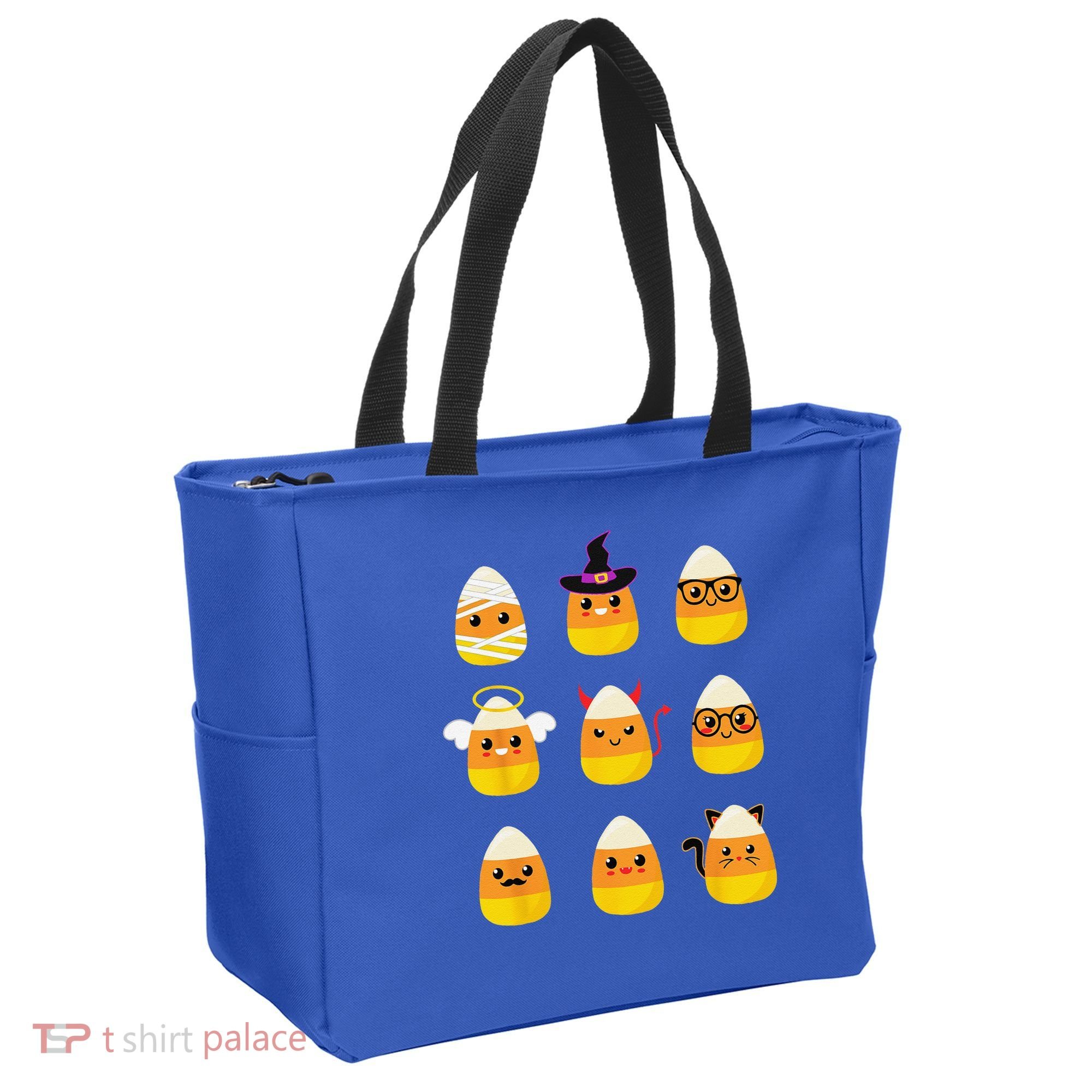 Candy Corn Costume Characters Cute Halloween Tote Bag