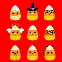 Candy Corn Costume Characters Cute Halloween Santa Hat thumb 1