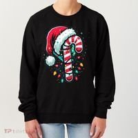 Candy Cane Christmas Sweet Candy Light Women's Sweatshirt thumb 0