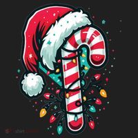 Candy Cane Christmas Sweet Candy Light Women's Sweatshirt thumb 2
