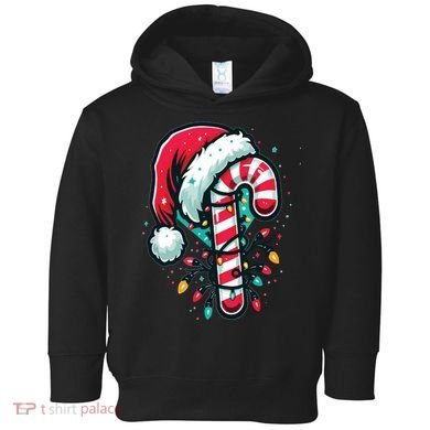 Candy Cane Christmas Sweet Candy Light Toddler Hoodie