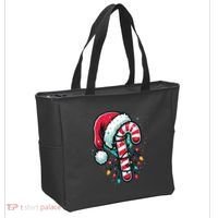 Candy Cane Christmas Sweet Candy Light Tote Bag thumb 2
