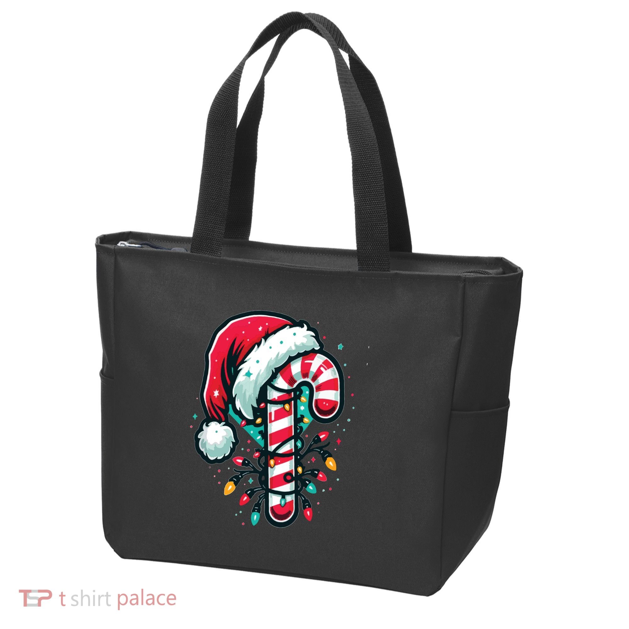 Candy Cane Christmas Sweet Candy Light Tote Bag