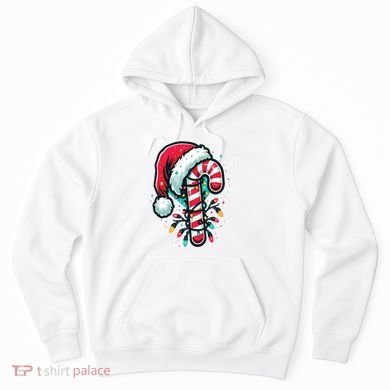 Candy Cane Christmas Sweet Candy Light Hoodie