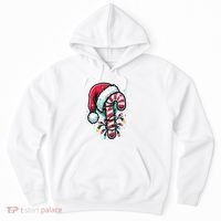 Candy Cane Christmas Sweet Candy Light Hoodie thumb 0