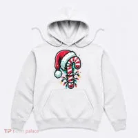 Candy Cane Christmas Sweet Candy Light Hoodie thumb 0