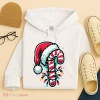 Candy Cane Christmas Sweet Candy Light Hoodie thumb 4