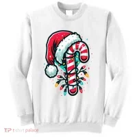 Candy Cane Christmas Sweet Candy Light Sweatshirt thumb 0