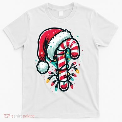 Candy Cane Christmas Sweet Candy Light T-Shirt
