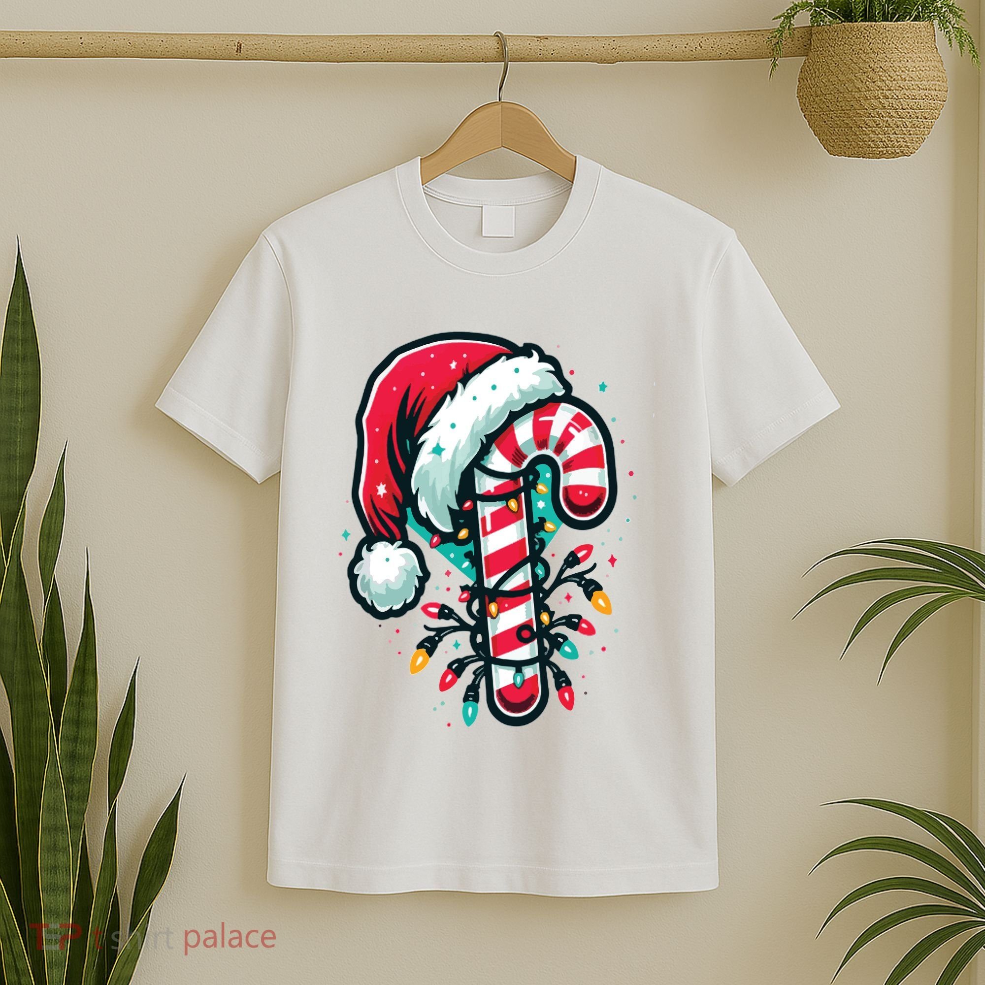 Candy Cane Christmas Sweet Candy Light T-Shirt
