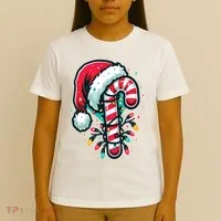 Candy Cane Christmas Sweet Candy Light T-Shirt thumb 4