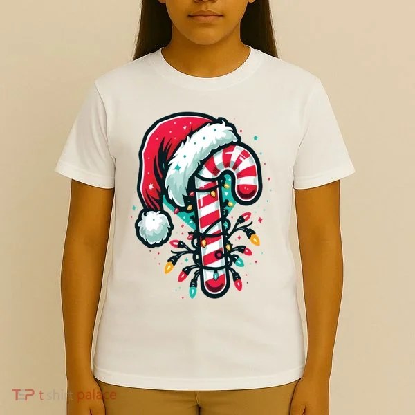 Candy Cane Christmas Sweet Candy Light T-Shirt