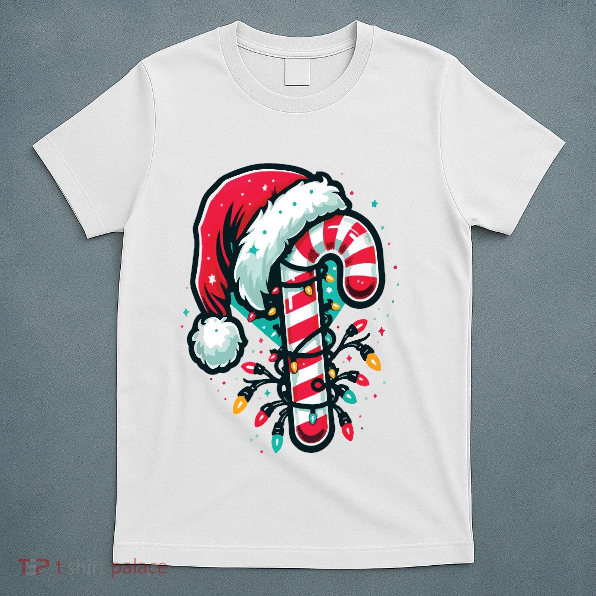 Candy Cane Christmas Sweet Candy Light T-Shirt