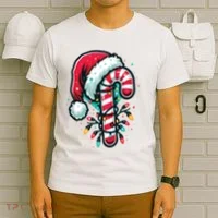 Candy Cane Christmas Sweet Candy Light T-Shirt thumb 6