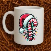 Candy Cane Christmas Sweet Candy Light Coffee Mug thumb 2
