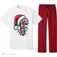 Candy Cane Christmas Sweet Candy Light Pajama Set thumb 0