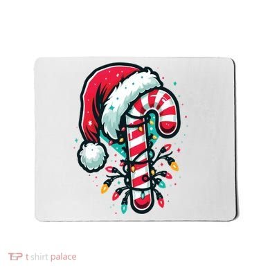 Candy Cane Christmas Sweet Candy Light Mousepad