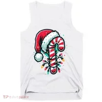Candy Cane Christmas Sweet Candy Light Tank Top thumb 0