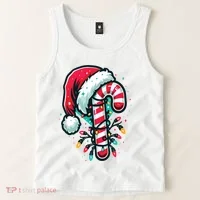 Candy Cane Christmas Sweet Candy Light Tank Top thumb 2