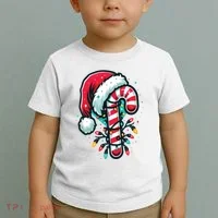 Candy Cane Christmas Sweet Candy Light Toddler T-Shirt thumb 2