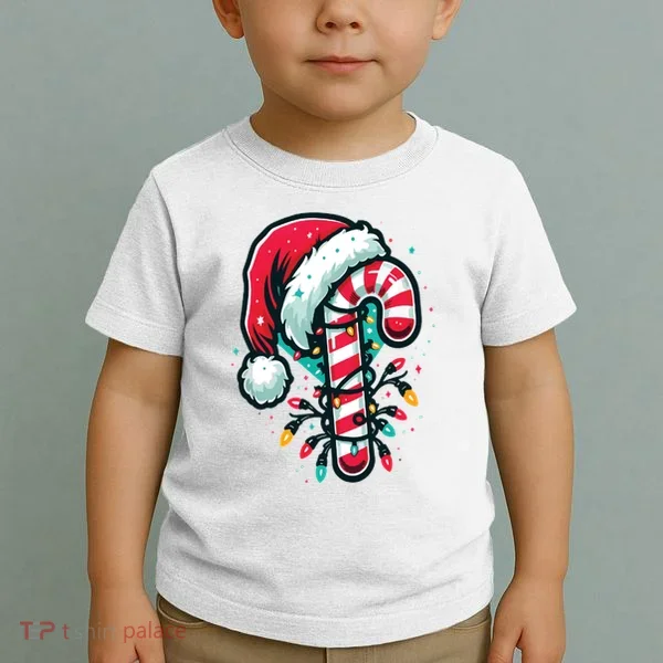 Candy Cane Christmas Sweet Candy Light Toddler T-Shirt
