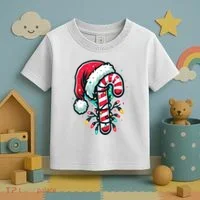 Candy Cane Christmas Sweet Candy Light Toddler T-Shirt thumb 3