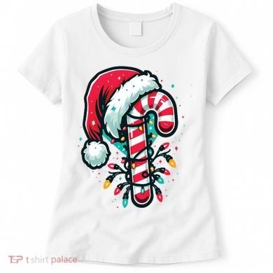Candy Cane Christmas Sweet Candy Light Women's T-Shirt