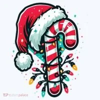 Candy Cane Christmas Sweet Candy Light Women's T-Shirt thumb 6