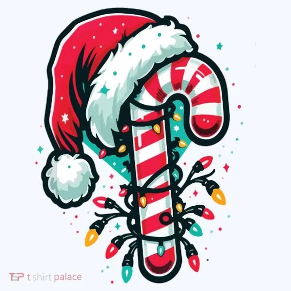 Candy Cane Christmas Sweet Candy Light Women's T-Shirt