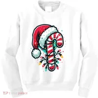 Candy Cane Christmas Sweet Candy Light Kids Sweatshirt thumb 0