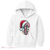 Candy Cane Christmas Sweet Candy Light Kids Hoodie thumb 0