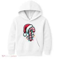 Candy Cane Christmas Sweet Candy Light Kids Hoodie thumb 0
