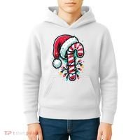 Candy Cane Christmas Sweet Candy Light Kids Hoodie thumb 4