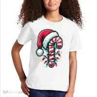 Candy Cane Christmas Sweet Candy Light Kids T-Shirt thumb 2