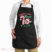 Christmas Candy Cane Crew Cute Matching Family Apron thumb 2