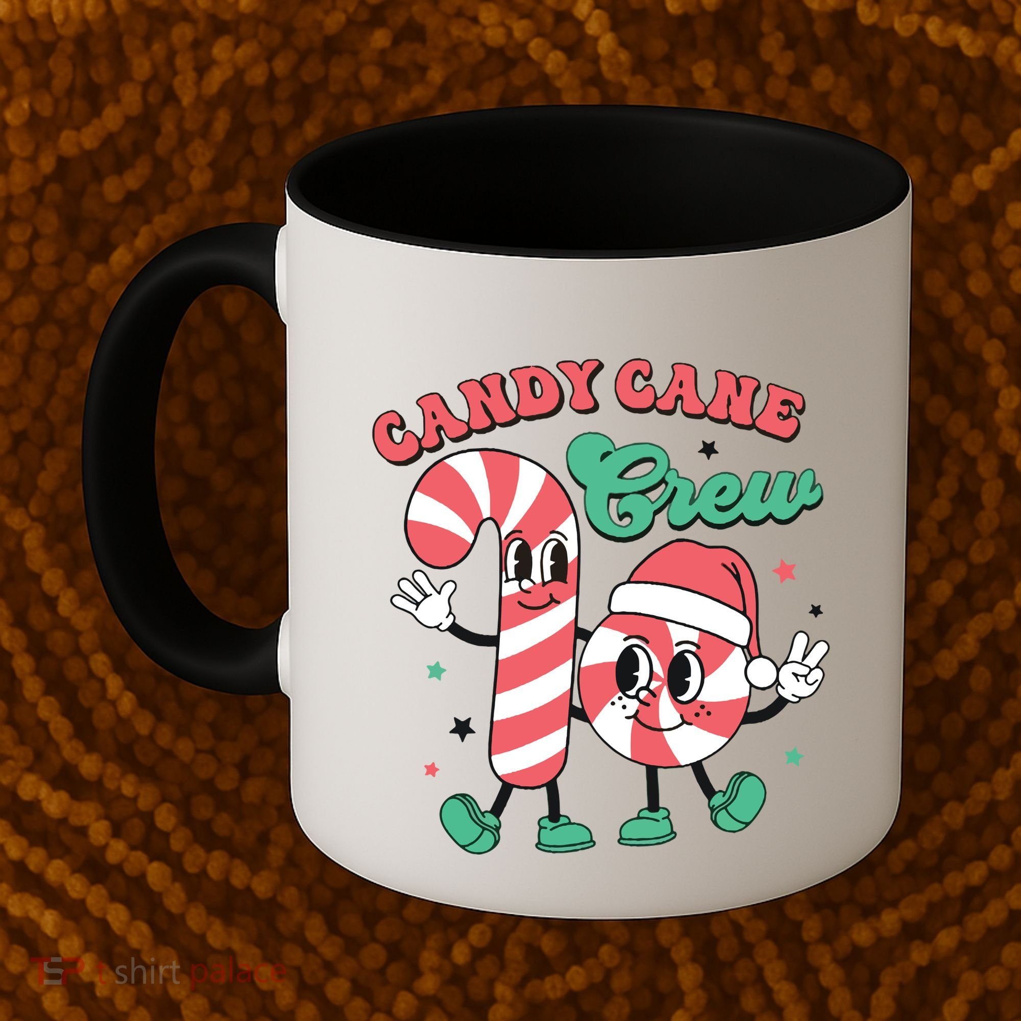 Christmas Candy Cane Crew Cute Matching Family Coffee Mug