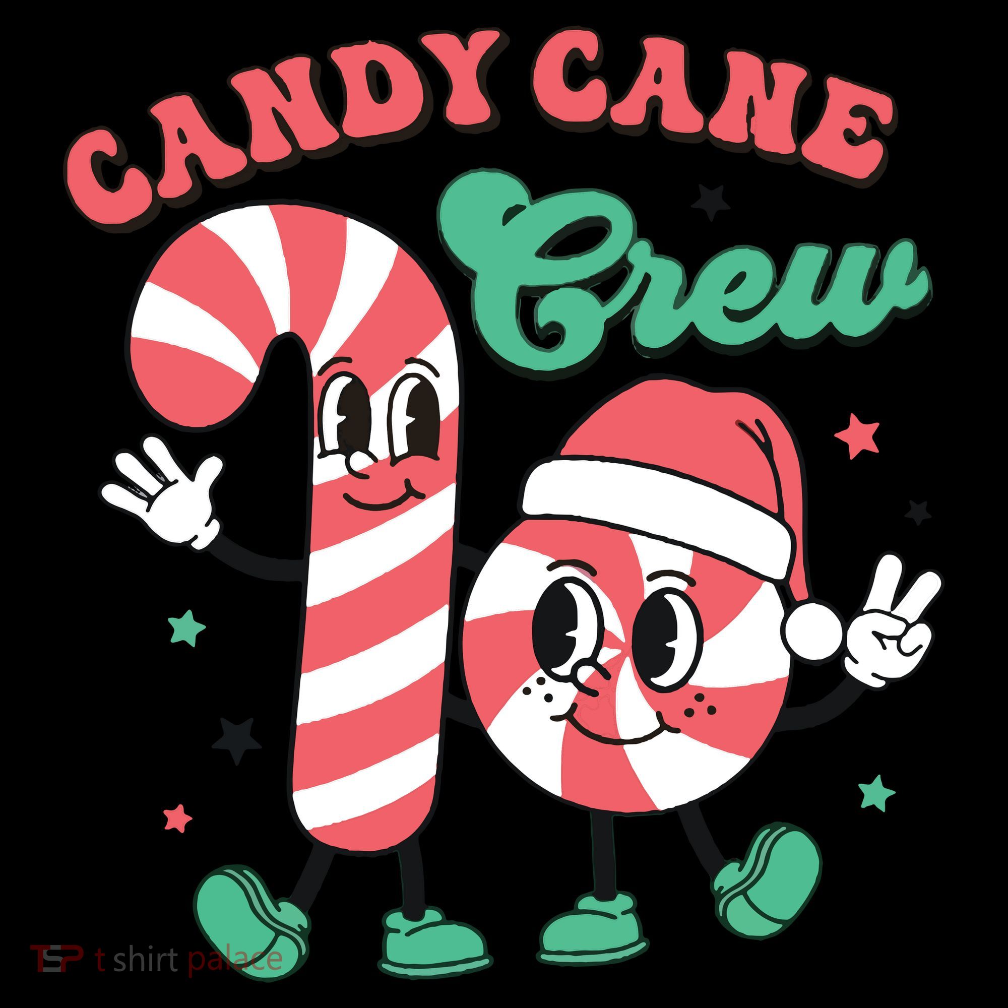 Christmas Candy Cane Crew Cute Matching Family Coffee Mug