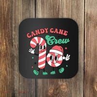 Christmas Candy Cane Crew Cute Matching Family Coaster thumb 0