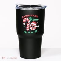 Christmas Candy Cane Crew Cute Matching Family Tumbler thumb 0